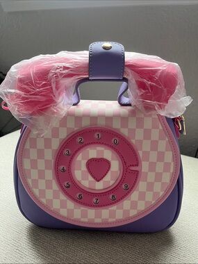 Ring Ring Phone Retro Heart Convertible Bag